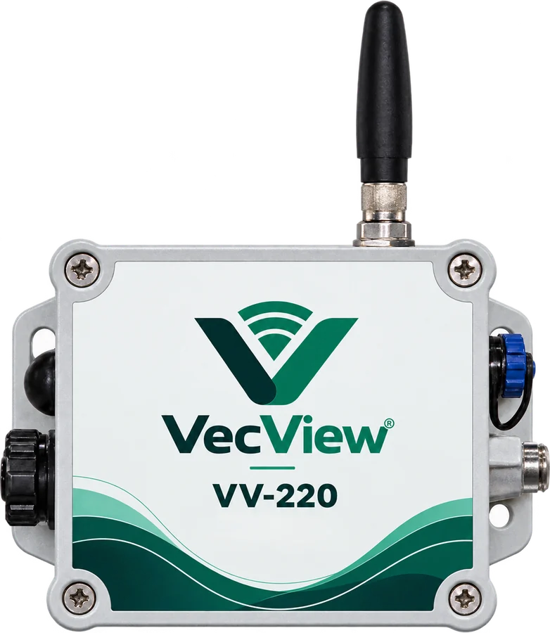 VV-IoT-220 — datalogger IoT VecView para 1 pressão e 1 vazão